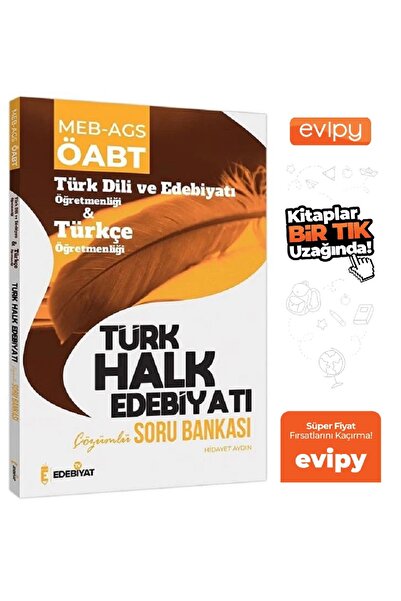 Edebiyat TV Yayınları MEB-AGS ÖABT Türk Dili Edebiyatı ve Türkçe Türk Halk Ed...