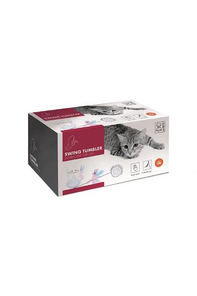 M-PETS Swing Interactive Cat Toy White
