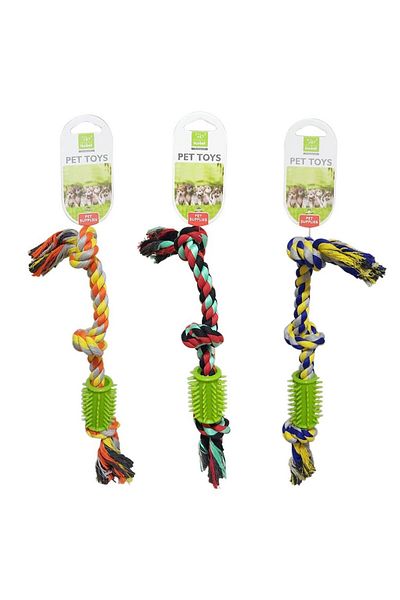 Nunbell Spiky Dog Teeth Scratching Toy with Dental String