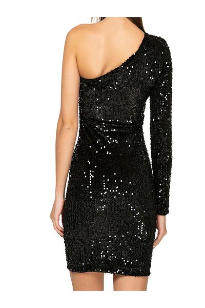 ASIA GİYİM Rochie de damă cu paiete negre cu paiete