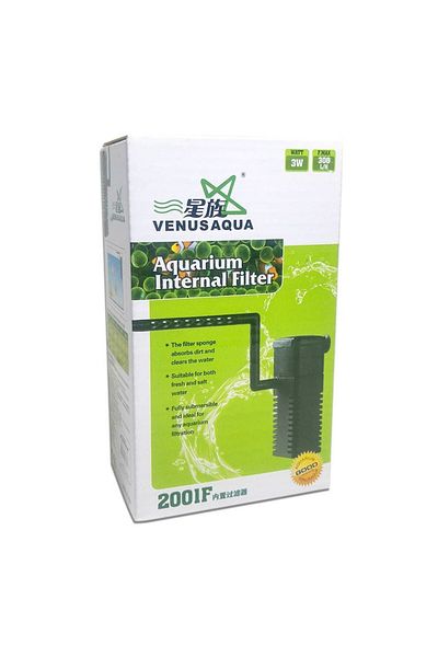 Venusaqua 2001f Aquarium Internal Filter 300 Lt