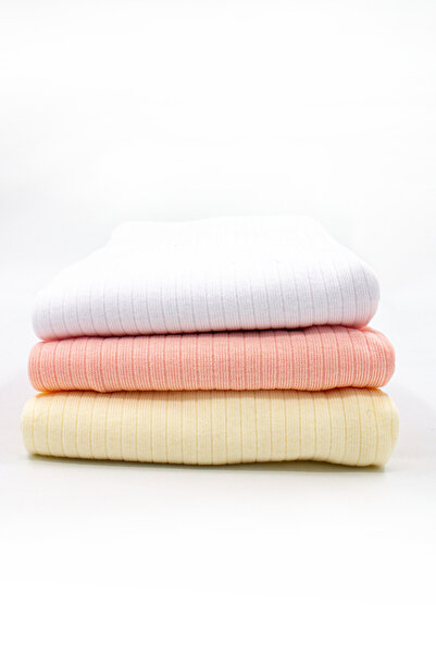 Öts Girl's 3-Piece Rib Ribbed Long Tights (100% Cotton)