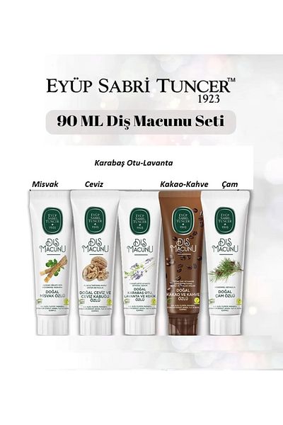 Eyüp Sabri Tuncer Misvak, Walnut and Walnut Peel, Black Black Herb-Lavender, Cocoa, Pine 90 ml Toothpaste