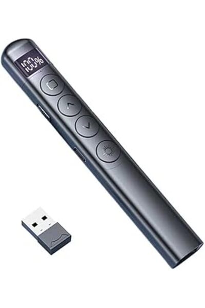 Targus Şarjlı Dijital Göstergeli Lazer Sunum Kumandası Kablosuz Sunum Kalemi Presenter