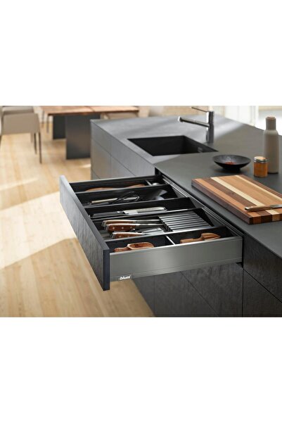 Blum Legrabox Pure M Alçak Yanak 55 Cm. Frenli Otion Orion Gri Antrasit