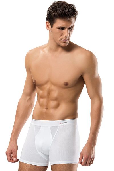 ERDEM İÇ GİYİM Erdem White Cotton Air Slim Boxer 1428