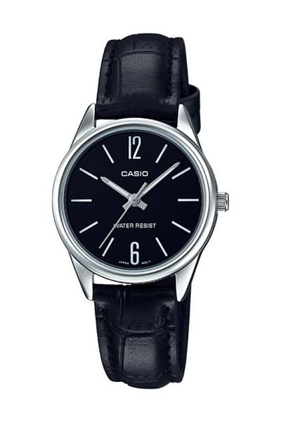 Casio Silver Strap Black Color Women's Wristwatch Case