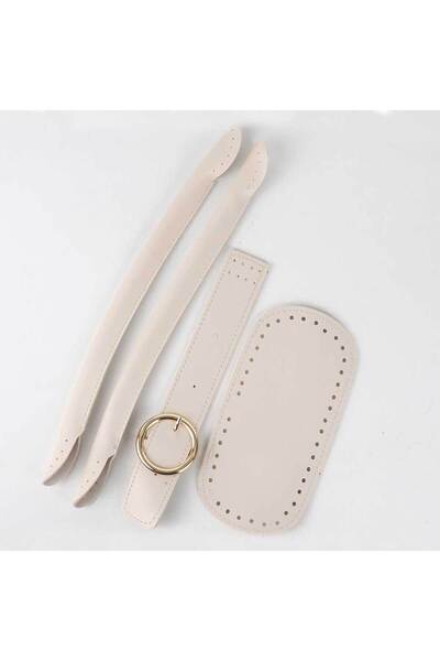 Ritzz Set de genți cu mâner tubular cu cataramă rotundă - bej