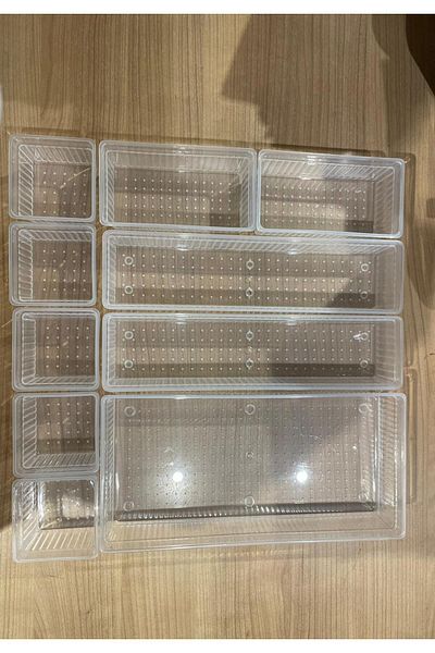 Bayev Bade 10 Piece Set Modular Kitchen Drawer Μαχαιροπήρουνα Μαχαιροπήρουνα Organizer Organizer