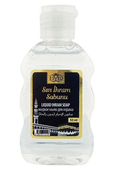 ESVED Kokusuz İhram Seti 5li , İhram Sıvı Sabunu, İhram Şampuan, İhram Katı Sabun, İhram Islak Mendil