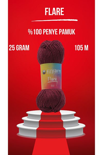 Filyarn Flare Knitting Yarn - Baby, Amigurumi και καλοκαιρινό νήμα ζακέτα, φθινοπωρινό νήμα
