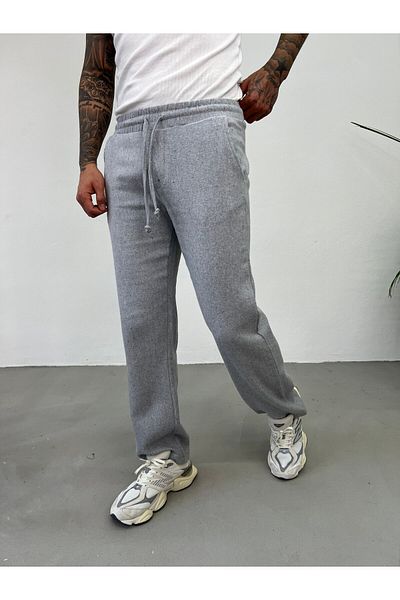 King Brothers Γκρι Loose Pocket Cargo Παντελόνι με κουμπωτά στα πόδια