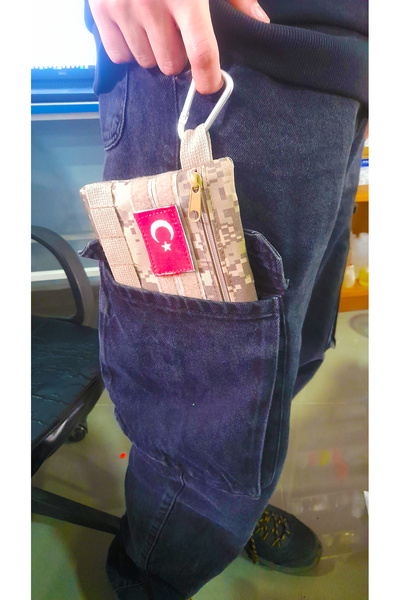 SAVASISG Kamp Ilkyardım Outdoor Edc Çantası Karabina Ve Türk Bayrağı Patchli,...