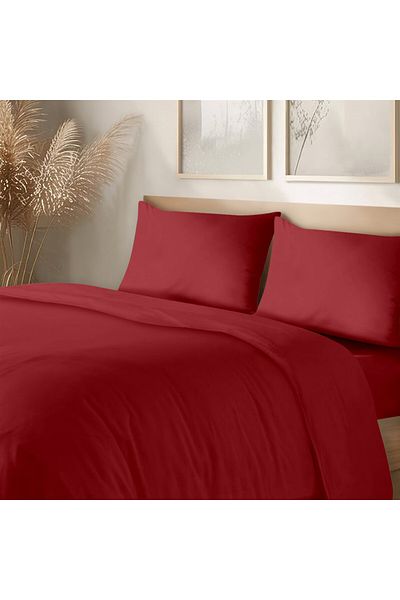 Evim 100% Cotton 200X220 cm Red Akfil Duvet Cover Tarma Double