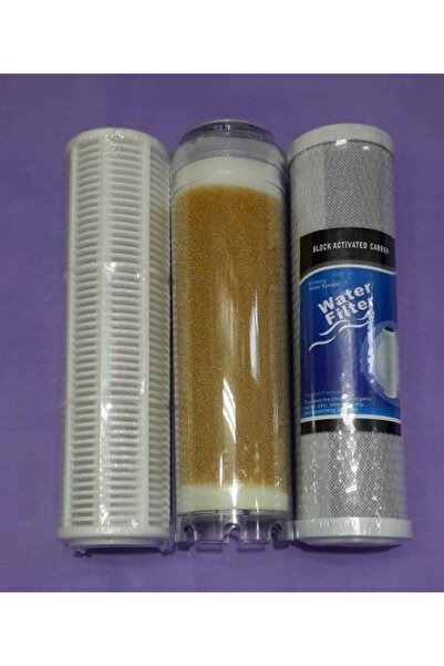 enessu Daire Girişi Su Arıtma Reçineli Filtresi 3 lü Filtre