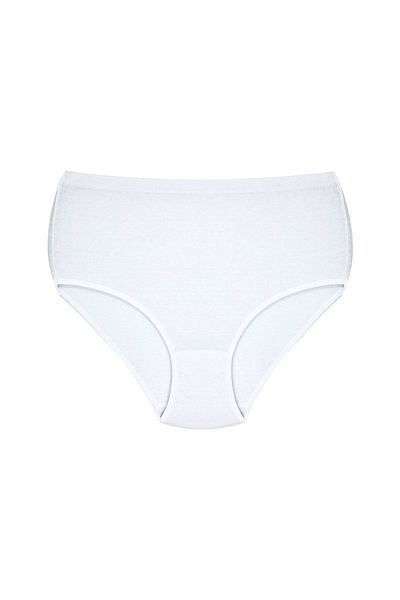 Öts Chiloți albi, din bumbac, cu talie înaltă, din 3 bucăți, pentru femei (100% BUMBAC)