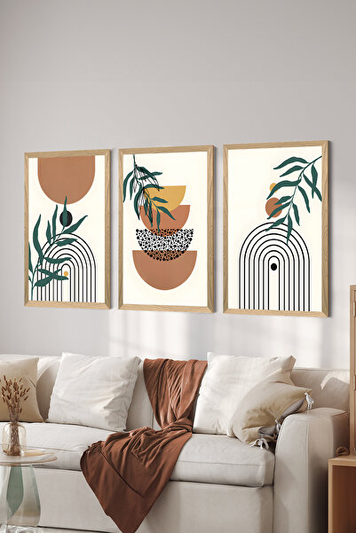 Artavessa 3 Parça Çerçeve Görünümlü Mdf Tablo Seti