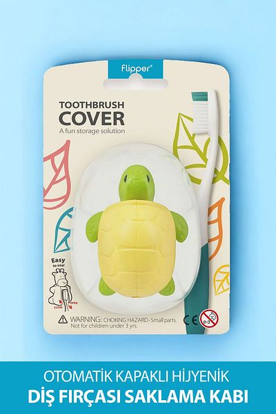 Flipper Hygienic Toothbrush - Storage Container and Turtle