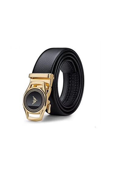 WİLLİAMPOLO WİLLİAMPOLO Hakiki Deri Erkek Gold Tokalı Kemer
