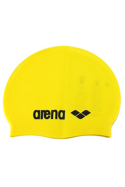 ARENA Unisex Swimming Cap Classic Silicone Yellow Unisex Swimming Cap 9166235