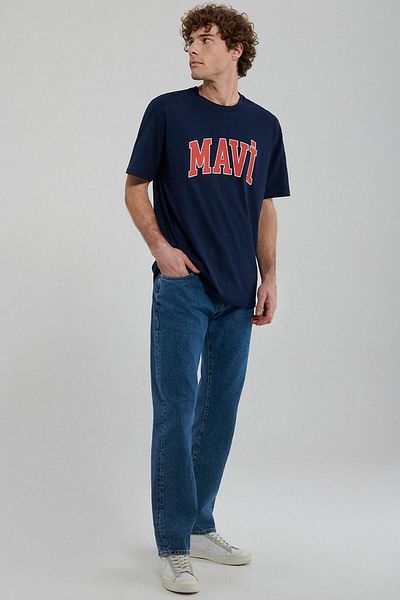 Mavi M 0611711 -84371 Logo T-Shirt Dark Navy Ss Men's T-Shirt