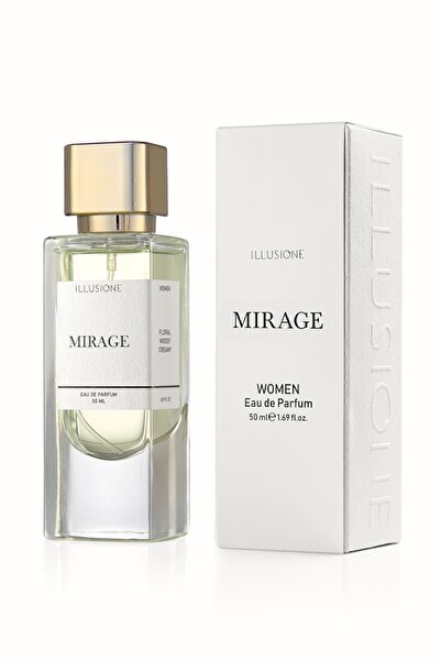 ILLUSIONE FRAGRANCE Mirage Edp Kadın Parfüm 50ml | Çiçeksi-odunsu-kremsi | Portakal Çiçeği, Sümbülteber, Vanilya, Misk