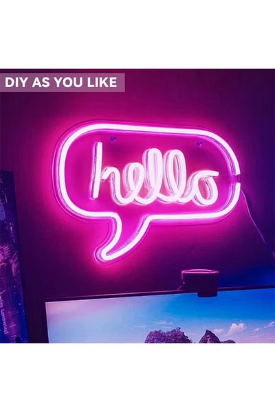 COOYA LED Neon Light Strip, USB Powered, Bluetooth APP, Control, 7 Colors, Waterproof, for Decoration(3M)