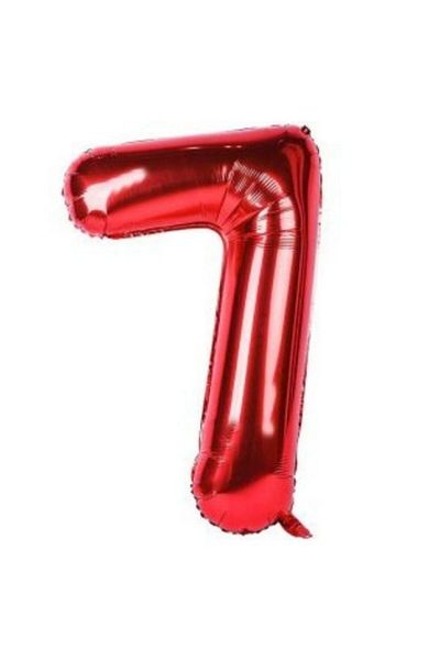 parti sürprizi Red 7 Figures Foil Balloon 40 cm 1 Piece
