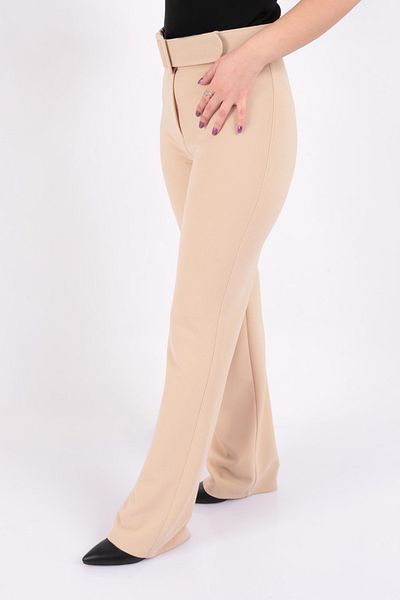 TULIN Tulin K24-12002 Women's Knitted Belted Trousers Ss