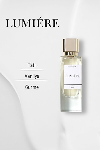 ILLUSIONE FRAGRANCE Lumiére Edp Kadın Parfüm 50ml | Şekerli-vanilya-gurme | Narenciye, Müge, Orkide, Misk