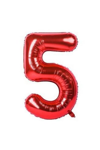 parti sürprizi Red 5 Figures Foil Balloon 40 cm 1 Piece
