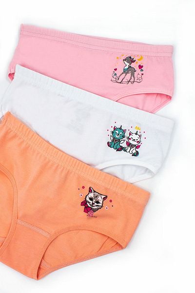 Öts Pack of 6 Cotton Bato Panties - Girl, Mix Color