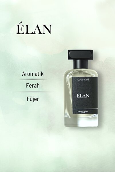 ILLUSIONE FRAGRANCE Élan Edp Erkek Parfüm 100ml | Aromatik-fresh-füjer | Limon, Sedir, Paçuli, Misk
