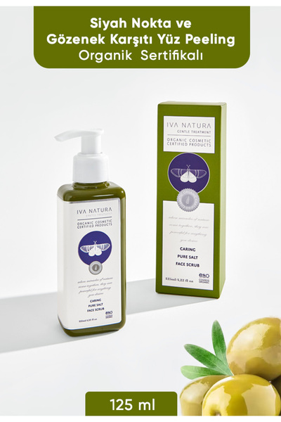 Iva Natura Arındıcı Yüz Peeling Zeytin Çekirdeği Ve Mineral Tuz Içerikli 125ml