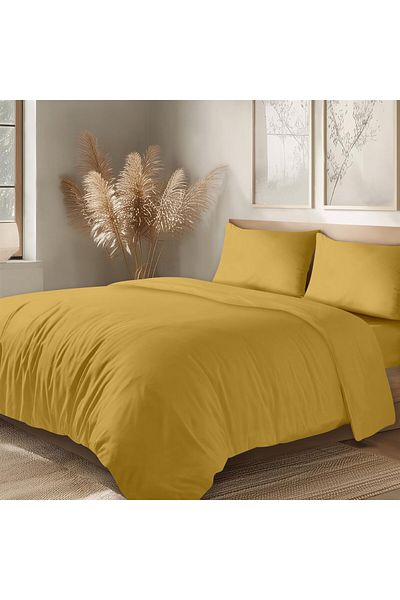 Evim 100% Cotton Akfil Duvet Cover Set Single 160X220 cm Mustard