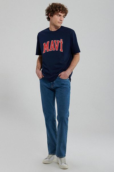 Mavi M 0611711 -84371 Logo T-Shirt Dark Navy Ss Men's T-Shirt