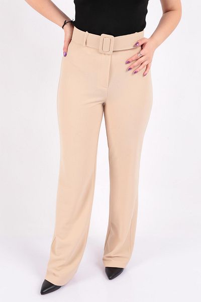 TULIN Tulin K24-12002 Women's Knitted Belted Trousers Ss