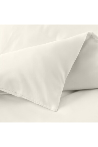 Evim 100% Cotton Akfil Duvet Cover Set Double 200X220 cm Off White