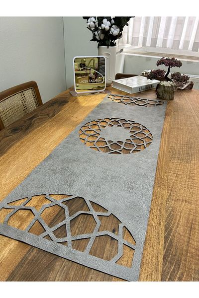 EHA LAZER Laser Cut Runner, Luxury Touch Your Dining Table