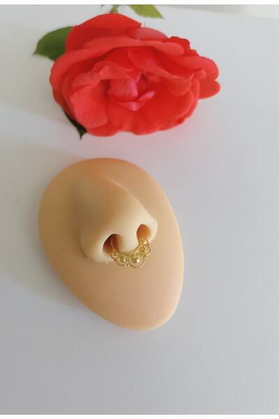 Bylin 925 Ayar Gümüş Sahte Septum /Fake Septum/Fake Piercing (sıkıştırma)