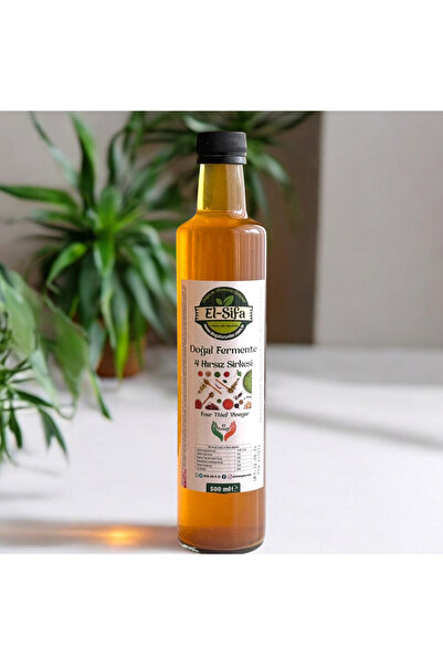 El-Şifa Doğal Ürünler 100% Doğal Fermente 4 Hırsız Sirkesi / Four Thieves Vin...