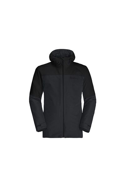 Jack Wolfskin Jack Wolfskin Glaabach 3in1 Men's Black Outdoor Jacket Men's Outdoor Jacket
