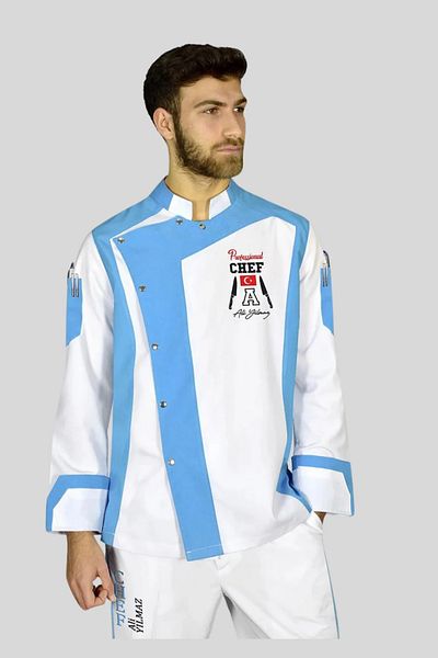 Üniformanya White Name Gift Cook Jacket, Cook Jerseys, Chef Jackets, Chef Dress