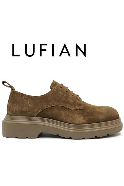 Lufian Ανδρικά αθλητικά παπούτσια - Άνετη σόλα, δερμάτινο κορδόνι, casual classic παπούτσια, μαύρισμα