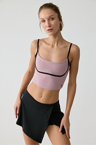 Urban Beat Shavonte Urbanbeat Women's Suspender Bottom Brace Detailed Dusty Rose Bustier