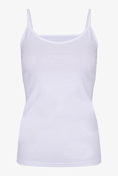 koza iç giyim Women's 2-Piece Cotton Basic Rope Strap Tank Top