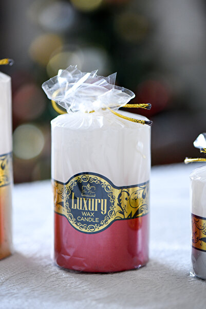 Hagen Mum ve Kandil Dekoratif Beyaz Mum Silindir Mum Büyük Mum Hediyelik Mum ...