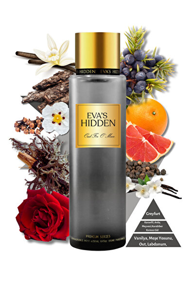 EVAS HIDDEN Body Mist Oud For O'Man Vücut Saç Spreyi 250 ml