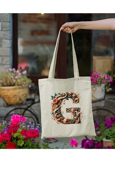 Cemira Retro G Letter Design Unisex υφασμάτινη τσάντα - Y2 Pinterest Shopper Bag