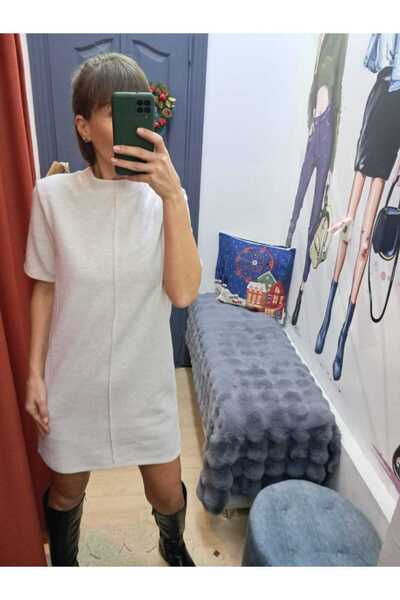 FV Βασικό φόρεμα με κοντό μανίκι καμιζόλ Thessaloniki